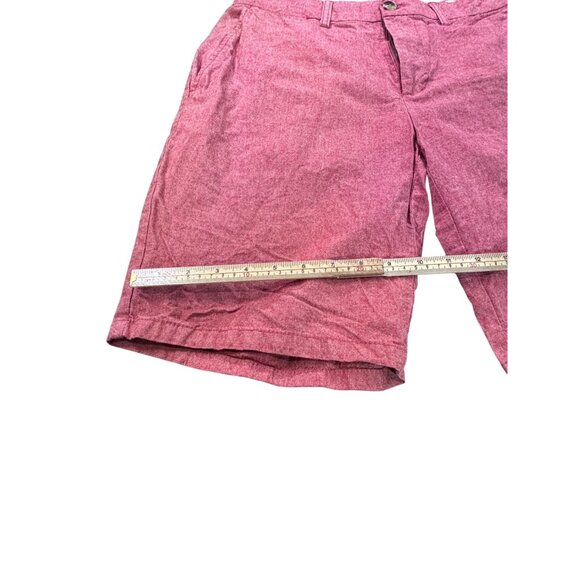 Old Navy Mens Ultimate Slim Built-In Flex Shorts 32 Red/Pink - Picture 7 of 9